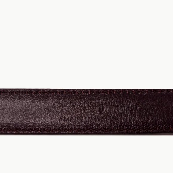 Salvatore Ferragamo Bordeaux Patent Leather Belt - Picture 7 of 9